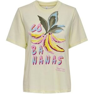 ONLY Onlblinis Life S/S Fruit Top Box JRS, Citron icing, M ONLY Onlblinis Life S/S Fruit Top Box JRS, Citron icing, M