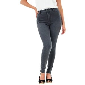 M17 Kvinnor damer High Waist-jeans Skinny Fit casual bomullsbyxor byxor med fickor, Grå, 38 SE M17 Kvinnor damer High Waist-jeans Skinny Fit casual bomullsbyxor byxor med fickor, Grå, 38 SE