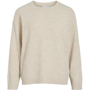 Vila Viliga L/S O-hals stickad topp – Noos, Björk, XXL Vila Viliga L/S O-hals stickad topp – Noos, Björk, XXL