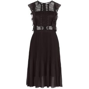 APART Fashion APART cocktailklänning, klänning av halvtransparent georgette och transparent nätvara, svart, 40 APART Fashion APART cocktailklänning, klänning av halvtransparent georgette och transparent nätvara, svart, 40
