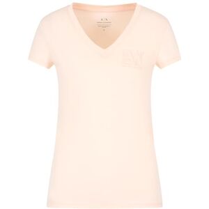 Giorgio Armani kvinnors Essential V-ringad bomull jerseylogotyp t-shirt, solnedgång, S, Soluppgång, S Giorgio Armani kvinnors Essential V-ringad bomull jerseylogotyp t-shirt, solnedgång, S, Soluppgång, S