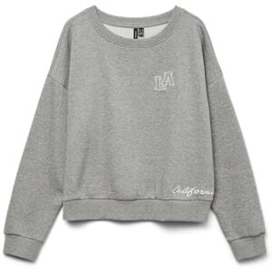 VERO MODA Vmtrina Ls Sweat Box JRS Boo, Ljusgrå melange, XS VERO MODA Vmtrina Ls Sweat Box JRS Boo, Ljusgrå melange, XS