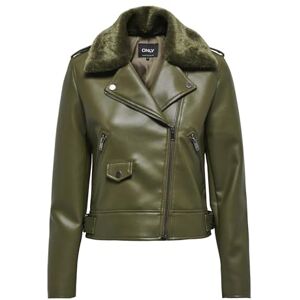 ONLY ONLVILHELMA Biker OTW jacka i konstläder för kvinnor, brun, XL, BRUN, XL ONLY ONLVILHELMA Biker OTW jacka i konstläder för kvinnor, brun, XL, BRUN, XL