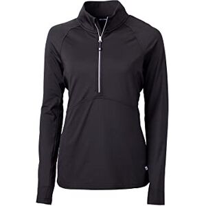 Cutter & Buck Långärmad damtröja anpassad ekostickad halv dragkedja pullover skjorta, svart, medium Cutter & Buck Långärmad damtröja anpassad ekostickad halv dragkedja pullover skjorta, svart, medium