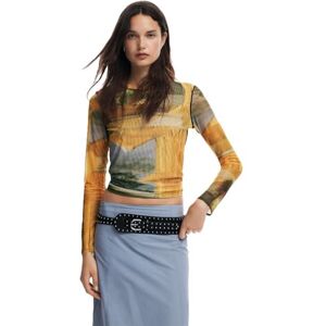 Desigual TS_Love Life, 8063 ZARLOS, XXL, GUL, XXL Desigual TS_Love Life, 8063 ZARLOS, XXL, GUL, XXL