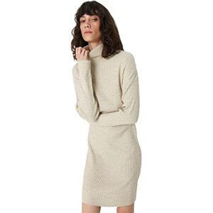 Trendyol Dam mini standard stickad klänning, Brun, S Trendyol Dam mini standard stickad klänning, Brun, S