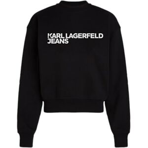 KARL LAGERFELD JEANS , Dam, Essential Logo Sweat, Regular Fit, Svart, L KARL LAGERFELD JEANS , Dam, Essential Logo Sweat, Regular Fit, Svart, L