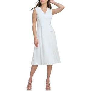 DKNY Ärmlös asymmetrisk passform för kvinnor, midikjol, kräm, storlek 40, kräm, 40 DKNY Ärmlös asymmetrisk passform för kvinnor, midikjol, kräm, storlek 40, kräm, 40
