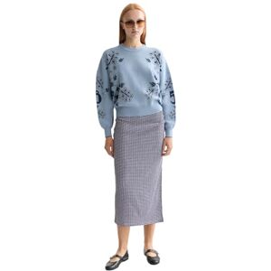 Scotch & Soda Dam Avslappnad Jacquard Pullover Tröja, Bleknad denim V441, XS Scotch & Soda Dam Avslappnad Jacquard Pullover Tröja, Bleknad denim V441, XS