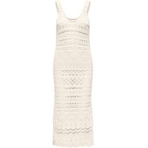 ONLY Onlkirstie Life Sl Structure Dress KNT klänning, ecru, S ONLY Onlkirstie Life Sl Structure Dress KNT klänning, ecru, S