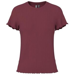 PIECES Pcnicca Ss O-Neck Top JRS Noos, tawny port, XL PIECES Pcnicca Ss O-Neck Top JRS Noos, tawny port, XL