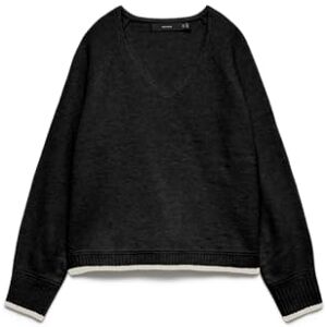 VERO MODA Vmaquarius Ls V-hals raglan tröja Bf, svart, XS VERO MODA Vmaquarius Ls V-hals raglan tröja Bf, svart, XS