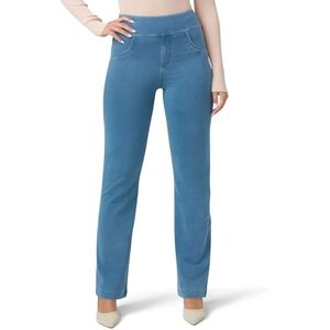 HUE Dam supermjuk stretch hög midja raka denim leggings, jeggings utan sidosömmar, Klassisk lätt tvätt, XL HUE Dam supermjuk stretch hög midja raka denim leggings, jeggings utan sidosömmar, Klassisk lätt tvätt, XL