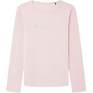 Pepe Jeans flicka Hana Glitter L/S T-shirt, Rosa (Rosenträrosa), 12 år Pepe Jeans flicka Hana Glitter L/S T-shirt, Rosa (Rosenträrosa), 12 år
