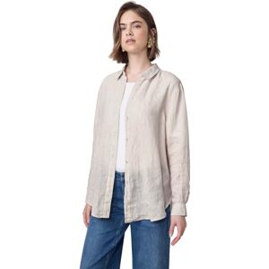 Street One Studio randig skjortblus, Mörk månsten sand, 38 Street One Studio randig skjortblus, Mörk månsten sand, 38