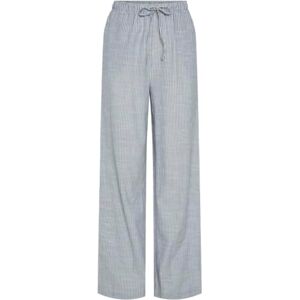PIECES dam Pcapia Hw Wide Pants mm byxor, Coronet blå/ränder: ljus vit, M PIECES dam Pcapia Hw Wide Pants mm byxor, Coronet blå/ränder: ljus vit, M