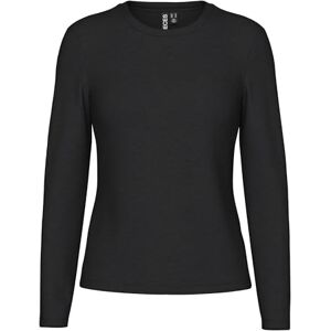 PIECES Damer Pcmaria Ls Top Noos Bc långärmad tröja, svart, S PIECES Damer Pcmaria Ls Top Noos Bc långärmad tröja, svart, S