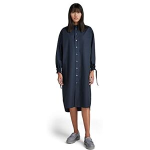 G-STAR RAW Damtröja långärmad klänning för kvinnor, blå (Salute C973-C742), XS G-STAR RAW Damtröja långärmad klänning för kvinnor, blå (Salute C973-C742), XS