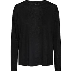 PIECES Bestseller A/S Dam Pcnollie Ls Top Noos långärmad tröja, svart, XS PIECES Bestseller A/S Dam Pcnollie Ls Top Noos långärmad tröja, svart, XS