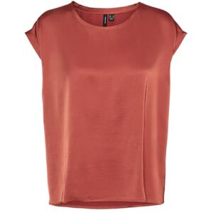 VERO MODA dam Vmreba Wide Top WVN Ga kortärmad blus, Bränd sienna, M VERO MODA dam Vmreba Wide Top WVN Ga kortärmad blus, Bränd sienna, M
