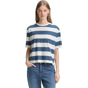 TOM TAILOR Denim T-shirt för kvinnor, 38414 – Dusty Blue White Stripe, XXL TOM TAILOR Denim T-shirt för kvinnor, 38414 – Dusty Blue White Stripe, XXL