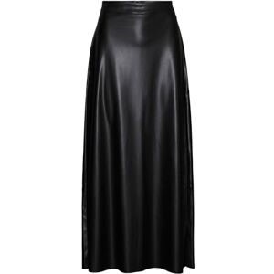 VERO MODA Damer Vmolympia Hw Long Pl Skirt Noos Rock, svart, S VERO MODA Damer Vmolympia Hw Long Pl Skirt Noos Rock, svart, S