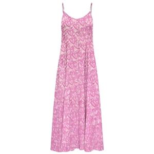 ONLY Onlnova Life Vis Gigi Long Dress AOP, Chockande rosa, M ONLY Onlnova Life Vis Gigi Long Dress AOP, Chockande rosa, M