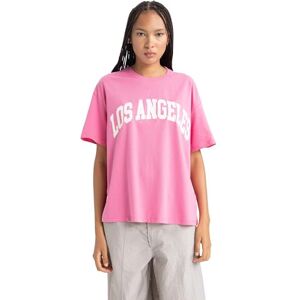DeFacto dam-t-shirt – klassisk basic oversize skjorta för kvinnor – bekväm t-shirt för kvinnor, ROSA, M DeFacto dam-t-shirt – klassisk basic oversize skjorta för kvinnor – bekväm t-shirt för kvinnor, ROSA, M