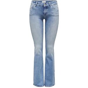 ONLY Flared ONLBLUSH jeans låg midja utsvängda passform jeans, Ljus medium blå denim, M(W) x 32L ONLY Flared ONLBLUSH jeans låg midja utsvängda passform jeans, Ljus medium blå denim, M(W) x 32L