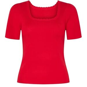 PIECES Pcjuline Ss Rev Knit Tee Bc, Goji Berry, L PIECES Pcjuline Ss Rev Knit Tee Bc, Goji Berry, L