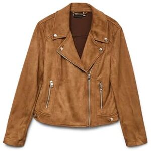 VERO MODA Vmjose kort fuskmocka jacka Noos, Konjak, L VERO MODA Vmjose kort fuskmocka jacka Noos, Konjak, L
