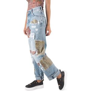 Replay Dam hög midja nietees fit jeans Jaylie, 010 ljusblå, 32W x 30L Replay Dam hög midja nietees fit jeans Jaylie, 010 ljusblå, 32W x 30L