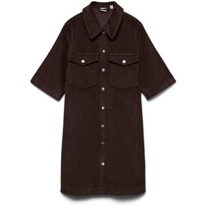 VERO MODA Vmfenja 2/4 Short Corduroy Dress Noos, Choklad tårta, S VERO MODA Vmfenja 2/4 Short Corduroy Dress Noos, Choklad tårta, S