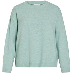 Vila Viliga L/S O-hals stickad topp – Noos, Blå surfing, XXL Vila Viliga L/S O-hals stickad topp – Noos, Blå surfing, XXL