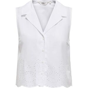 ONLY Onlroxanne Sl Resort Shirt WVN, Ljus vit, M ONLY Onlroxanne Sl Resort Shirt WVN, Ljus vit, M