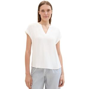 TOM TAILOR damblus, 10315 viskande vit, 36 TOM TAILOR damblus, 10315 viskande vit, 36