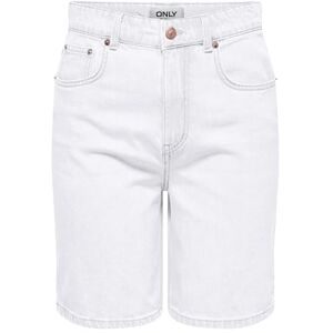 ONLY Onlrobyn Hw långa shorts DNM PIM Oy, Vit denim, M ONLY Onlrobyn Hw långa shorts DNM PIM Oy, Vit denim, M