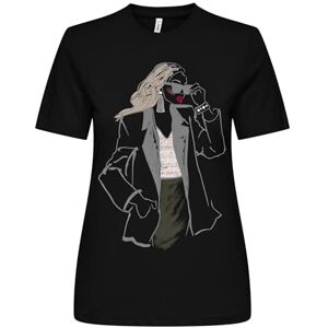 ONLY Onlemma Life Reg S/S Lady Top JRS, svart, M ONLY Onlemma Life Reg S/S Lady Top JRS, svart, M