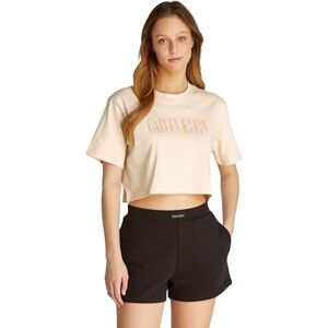 Calvin dam S/S T-shirt, Beige (brasiliansk sand), M Calvin dam S/S T-shirt, Beige (brasiliansk sand), M