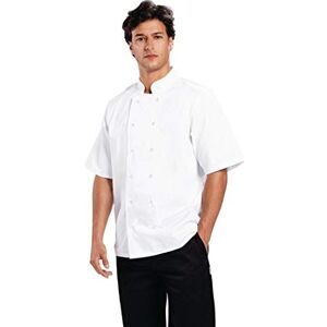 Whites Chefs Clothing B250-L Boston kortärmad jacka, Large, vit Whites Chefs Clothing B250-L Boston kortärmad jacka, Large, vit