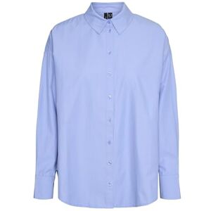 VERO MODA Vmfanni Ls Shirt WVN Ga Noos, hydrangea, S VERO MODA Vmfanni Ls Shirt WVN Ga Noos, hydrangea, S