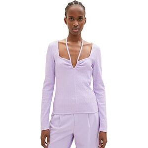 TOM TAILOR Denim Damer Långärmad T-shirt 1035870, 31042 Lilac Vibe, L TOM TAILOR Denim Damer Långärmad T-shirt 1035870, 31042 Lilac Vibe, L
