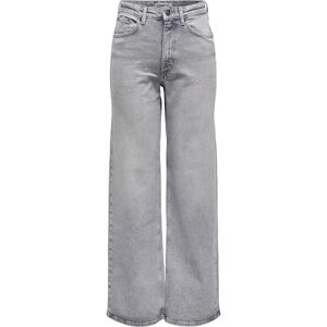 ONLY damjeans med vida ben ONLJUICY hög midja vida bensnitt jeans, Medium grå denim, 25W / 32L ONLY damjeans med vida ben ONLJUICY hög midja vida bensnitt jeans, Medium grå denim, 25W / 32L