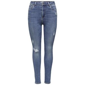 ONLY Female Skinny Fit Jeans ONLMila Life HW Ankel, Mellanblå denim, 28W x 34L ONLY Female Skinny Fit Jeans ONLMila Life HW Ankel, Mellanblå denim, 28W x 34L