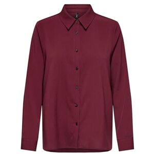 ONLY Onlnova Life Vis L/S New Grace Shirt, Cabernet, XS ONLY Onlnova Life Vis L/S New Grace Shirt, Cabernet, XS