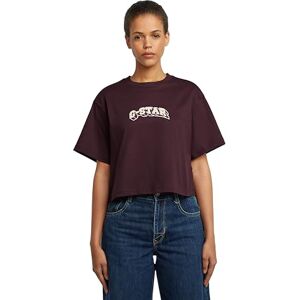 G-STAR 8719965012981 Felt Logo Boxy r t wmn, Röd (rödbrun D26921-c336-671), L G-STAR 8719965012981 Felt Logo Boxy r t wmn, Röd (rödbrun D26921-c336-671), L