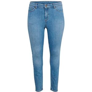 Kaffe Curve Kcena Flora långa jeans dam, Ljusblå denim, 46 stor Kaffe Curve Kcena Flora långa jeans dam, Ljusblå denim, 46 stor
