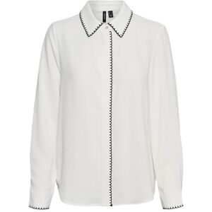 VERO MODA VMCONNA LS skjorta WVN GA, Snövit, S VERO MODA VMCONNA LS skjorta WVN GA, Snövit, S