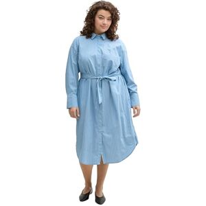 TOM TAILOR Plussize damklänning, 30198 – Blå vit tunn remsa, 46/L TOM TAILOR Plussize damklänning, 30198 – Blå vit tunn remsa, 46/L