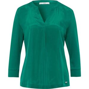 Brax Damstil Clarissa Cupro hybrid-casual-elegant must-ha tunika skjorta, Dark Malachite, 40 Brax Damstil Clarissa Cupro hybrid-casual-elegant must-ha tunika skjorta, Dark Malachite, 40